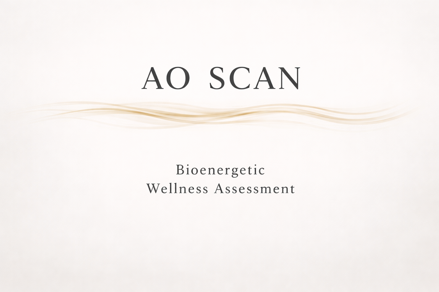 AO Scan – Bioenergetic Frequency Assessment