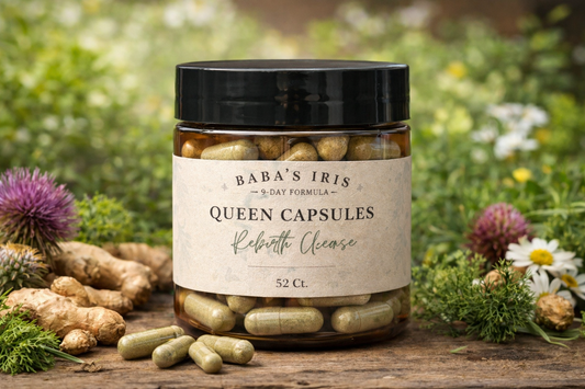 Queen Capsules — Rebirth Cleanse Protocol | 9-Day Detox, Elimination, and Metabolic Reset Formula for Women